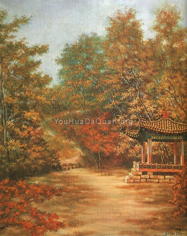 An Arbor in Autumn - 边史智